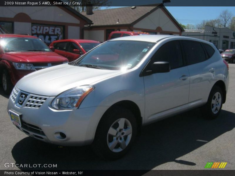 Silver Ice / Gray 2009 Nissan Rogue S AWD
