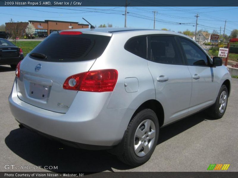 Silver Ice / Gray 2009 Nissan Rogue S AWD
