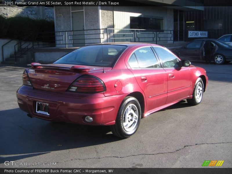 Sport Red Metallic / Dark Taupe 2005 Pontiac Grand Am SE Sedan