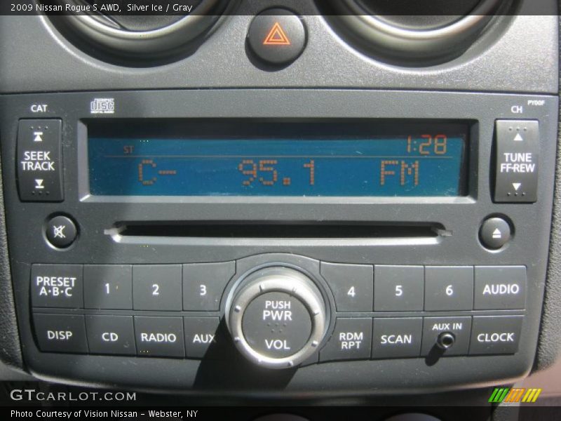 Silver Ice / Gray 2009 Nissan Rogue S AWD