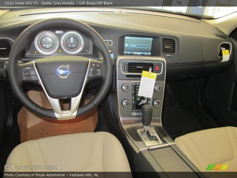 Saville Grey Metallic / Soft Beige/Off Black 2012 Volvo S60 T5