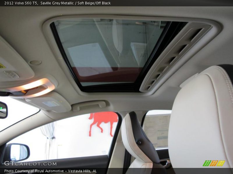 Saville Grey Metallic / Soft Beige/Off Black 2012 Volvo S60 T5