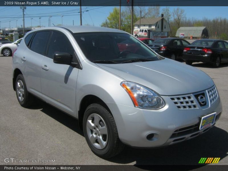 Silver Ice / Gray 2009 Nissan Rogue S AWD