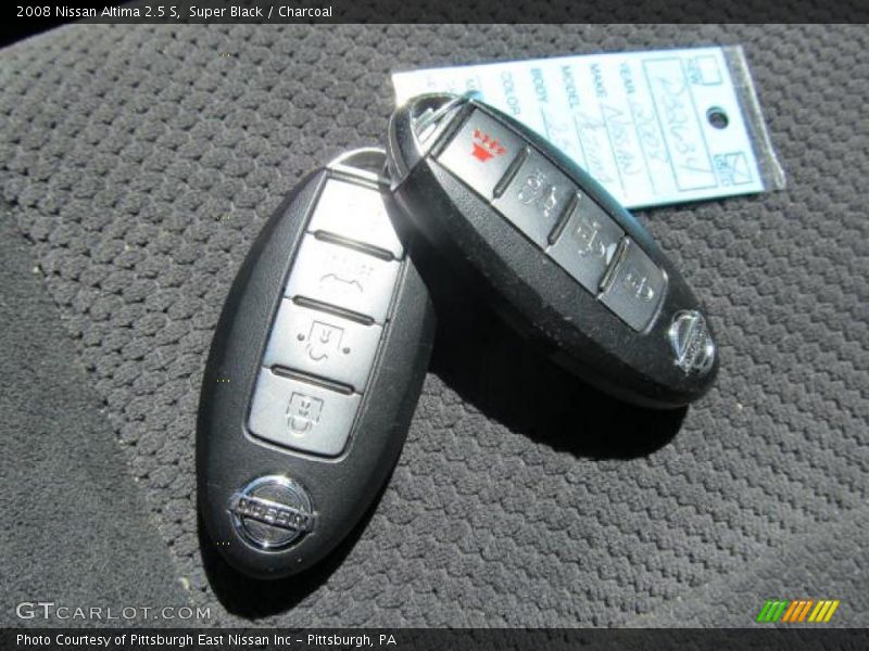 Super Black / Charcoal 2008 Nissan Altima 2.5 S