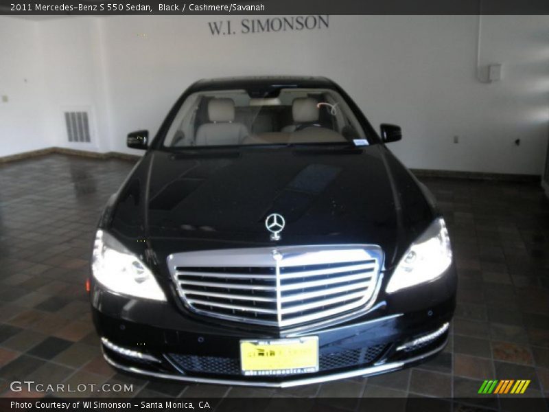 Black / Cashmere/Savanah 2011 Mercedes-Benz S 550 Sedan