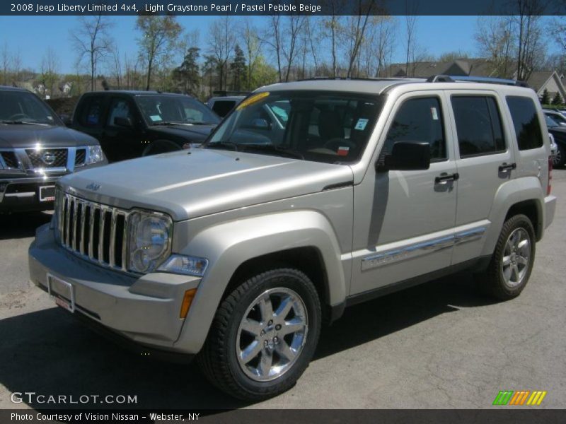Light Graystone Pearl / Pastel Pebble Beige 2008 Jeep Liberty Limited 4x4