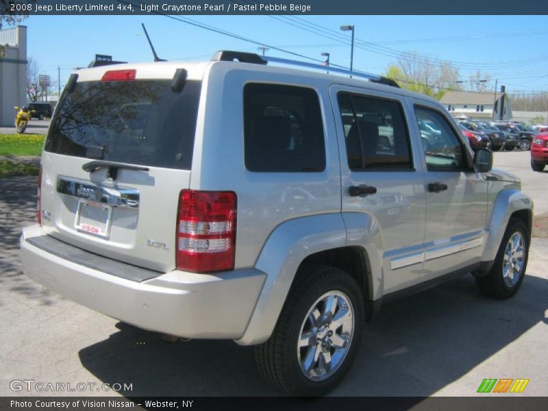 Light Graystone Pearl / Pastel Pebble Beige 2008 Jeep Liberty Limited 4x4