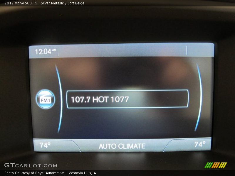 Silver Metallic / Soft Beige 2012 Volvo S60 T5