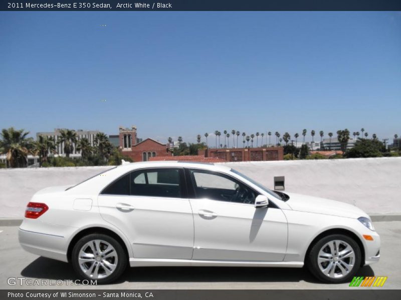 Arctic White / Black 2011 Mercedes-Benz E 350 Sedan