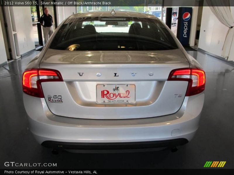 Silver Metallic / Off Black/Anthracite Black 2012 Volvo S60 T5