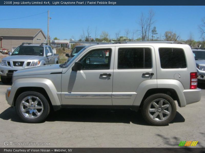 Light Graystone Pearl / Pastel Pebble Beige 2008 Jeep Liberty Limited 4x4