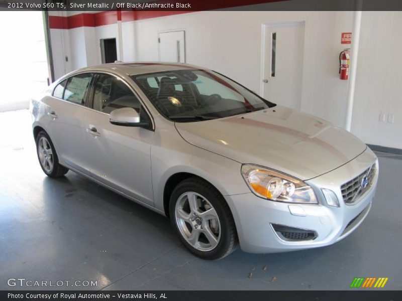 Silver Metallic / Off Black/Anthracite Black 2012 Volvo S60 T5