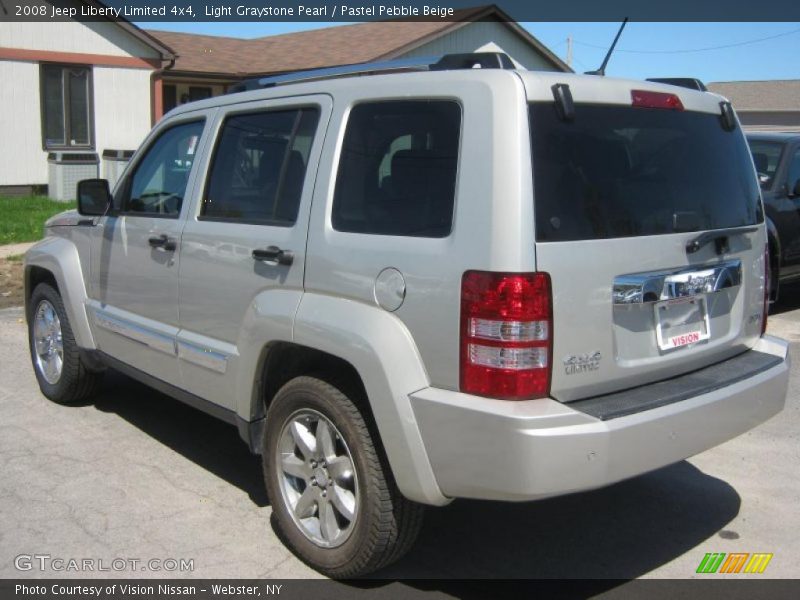 Light Graystone Pearl / Pastel Pebble Beige 2008 Jeep Liberty Limited 4x4