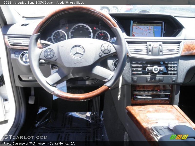 Arctic White / Black 2011 Mercedes-Benz E 350 Sedan