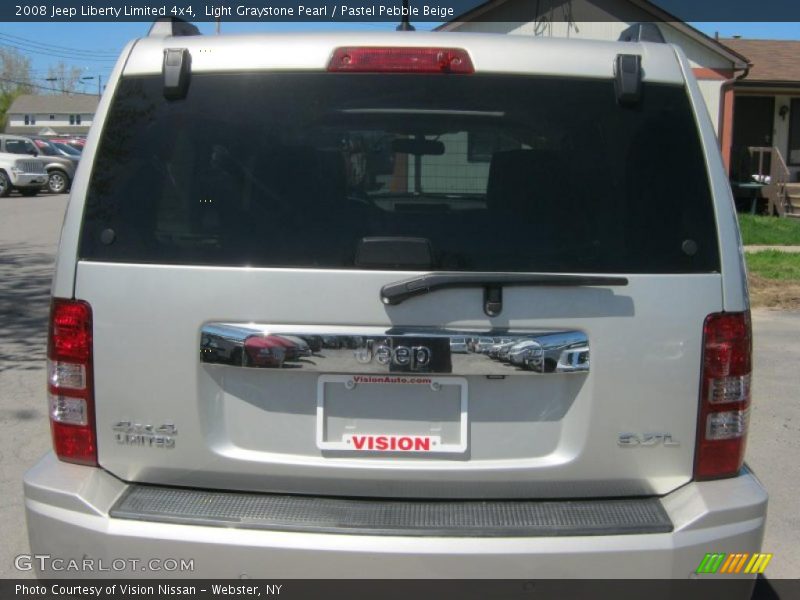 Light Graystone Pearl / Pastel Pebble Beige 2008 Jeep Liberty Limited 4x4