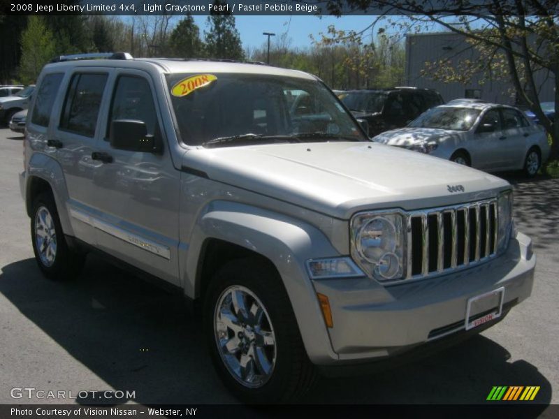 Light Graystone Pearl / Pastel Pebble Beige 2008 Jeep Liberty Limited 4x4
