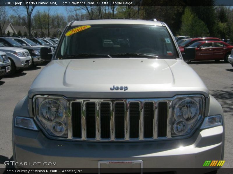 Light Graystone Pearl / Pastel Pebble Beige 2008 Jeep Liberty Limited 4x4