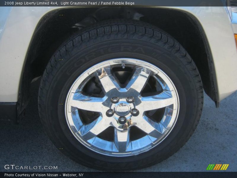 Light Graystone Pearl / Pastel Pebble Beige 2008 Jeep Liberty Limited 4x4