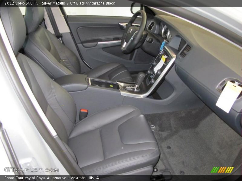 Silver Metallic / Off Black/Anthracite Black 2012 Volvo S60 T5