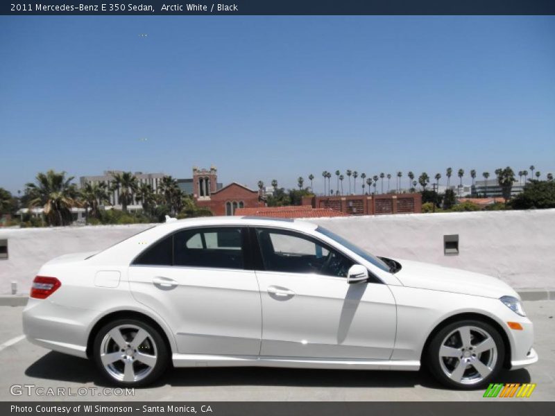Arctic White / Black 2011 Mercedes-Benz E 350 Sedan