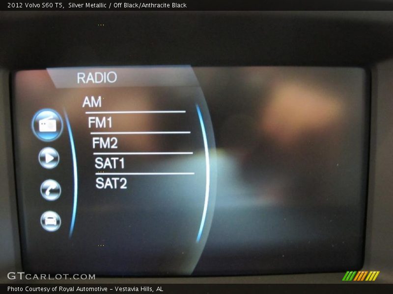 Silver Metallic / Off Black/Anthracite Black 2012 Volvo S60 T5