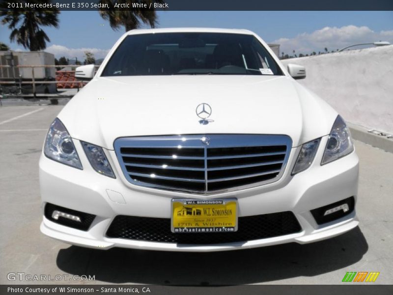 Arctic White / Black 2011 Mercedes-Benz E 350 Sedan