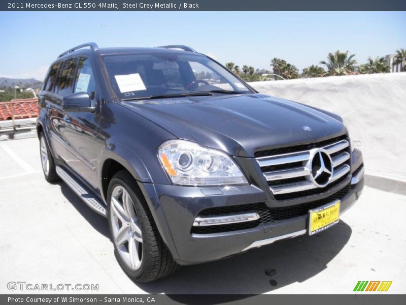 Steel Grey Metallic / Black 2011 Mercedes-Benz GL 550 4Matic