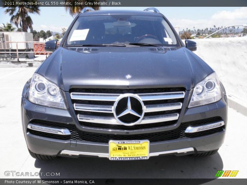 Steel Grey Metallic / Black 2011 Mercedes-Benz GL 550 4Matic