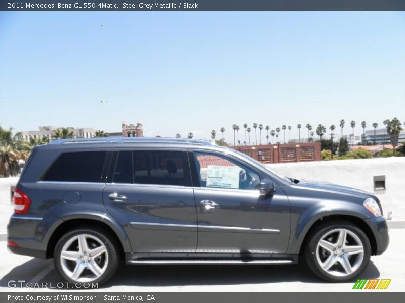 Steel Grey Metallic / Black 2011 Mercedes-Benz GL 550 4Matic