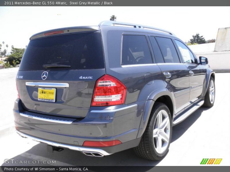 Steel Grey Metallic / Black 2011 Mercedes-Benz GL 550 4Matic