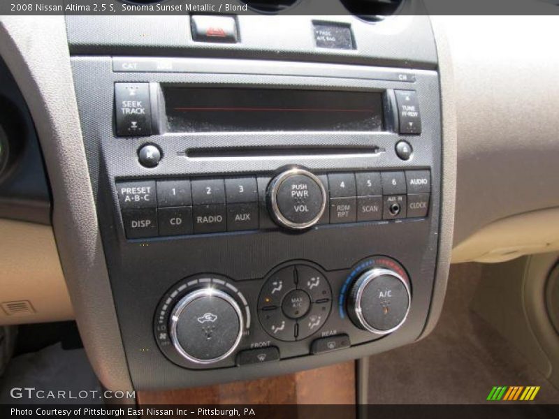 Sonoma Sunset Metallic / Blond 2008 Nissan Altima 2.5 S