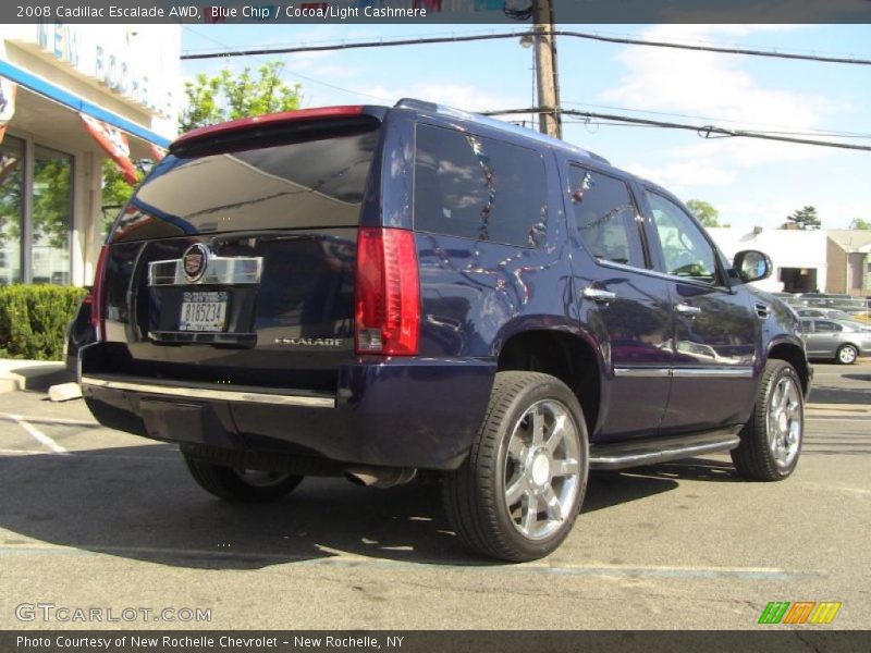 Blue Chip / Cocoa/Light Cashmere 2008 Cadillac Escalade AWD