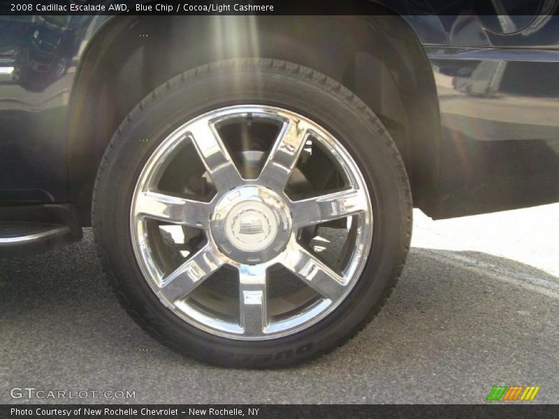 Blue Chip / Cocoa/Light Cashmere 2008 Cadillac Escalade AWD