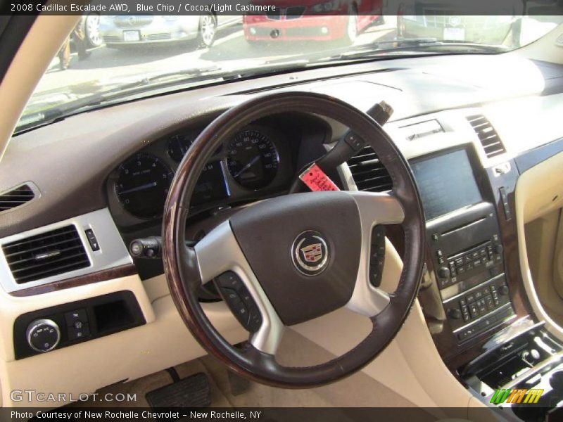 Blue Chip / Cocoa/Light Cashmere 2008 Cadillac Escalade AWD
