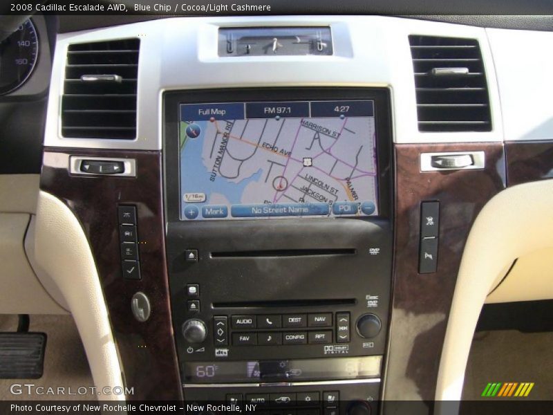 Blue Chip / Cocoa/Light Cashmere 2008 Cadillac Escalade AWD