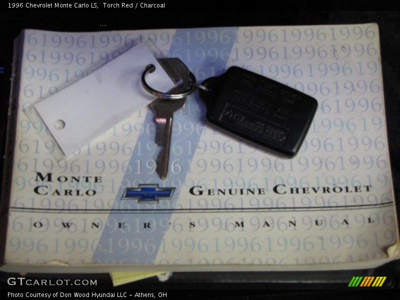 Torch Red / Charcoal 1996 Chevrolet Monte Carlo LS