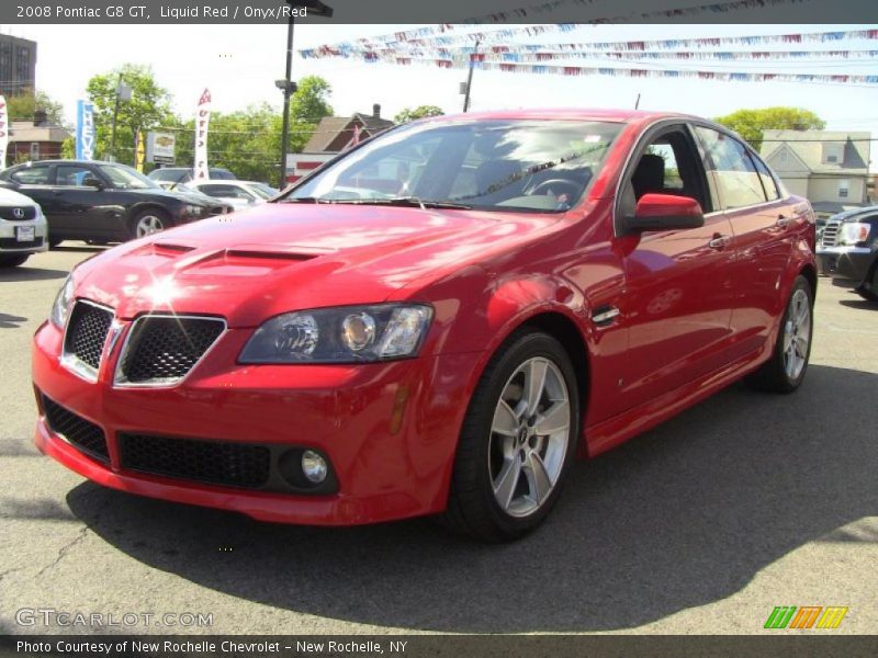 Liquid Red / Onyx/Red 2008 Pontiac G8 GT