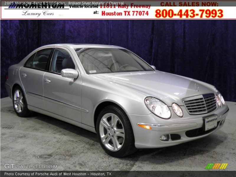 Brilliant Silver Metallic / Charcoal 2005 Mercedes-Benz E 500 Sedan