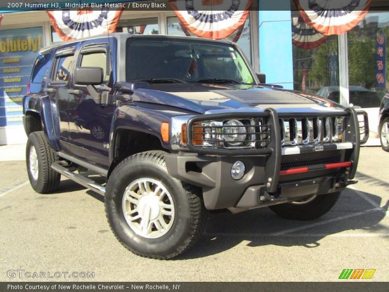 Midnight Blue Metallic / Ebony Black 2007 Hummer H3