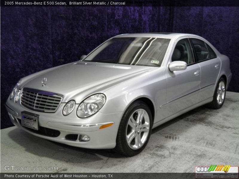 Brilliant Silver Metallic / Charcoal 2005 Mercedes-Benz E 500 Sedan