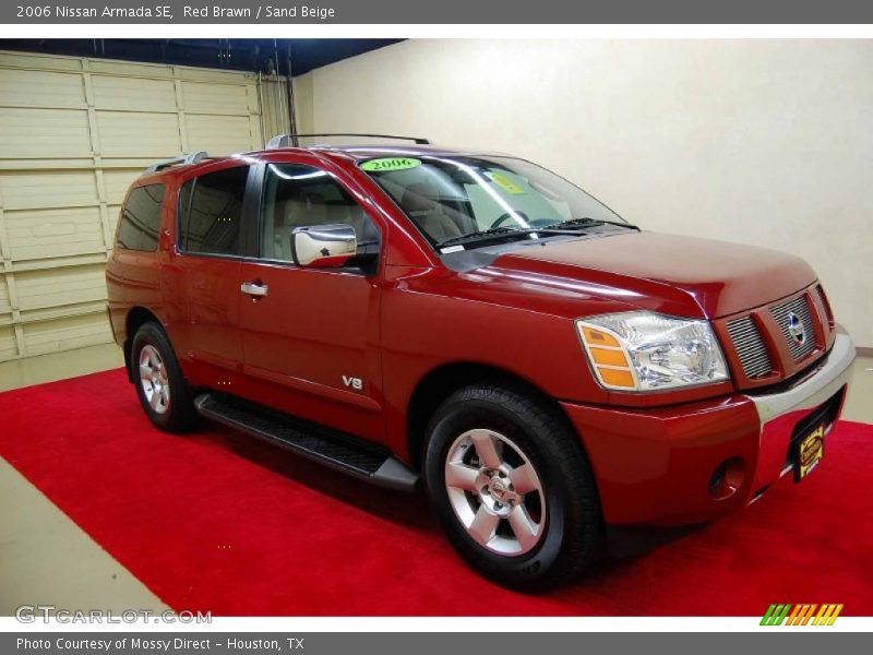 Red Brawn / Sand Beige 2006 Nissan Armada SE