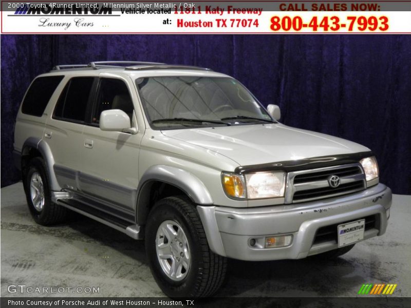 Millennium Silver Metallic / Oak 2000 Toyota 4Runner Limited