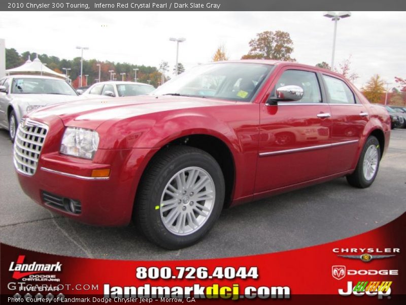 Inferno Red Crystal Pearl / Dark Slate Gray 2010 Chrysler 300 Touring