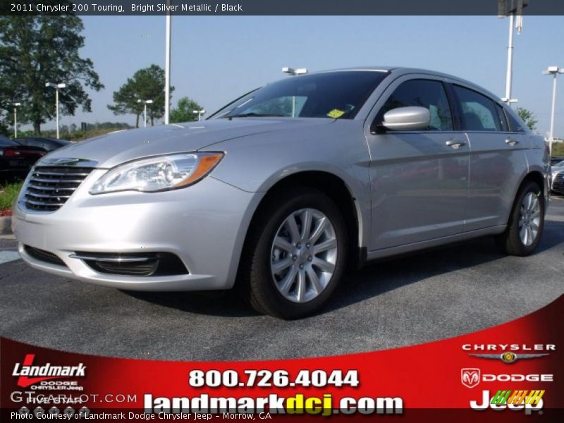 Bright Silver Metallic / Black 2011 Chrysler 200 Touring