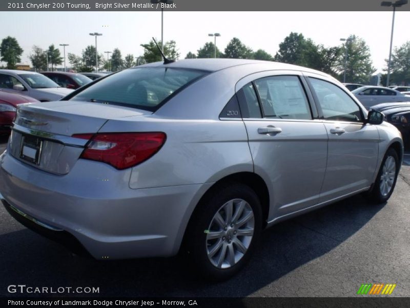 Bright Silver Metallic / Black 2011 Chrysler 200 Touring