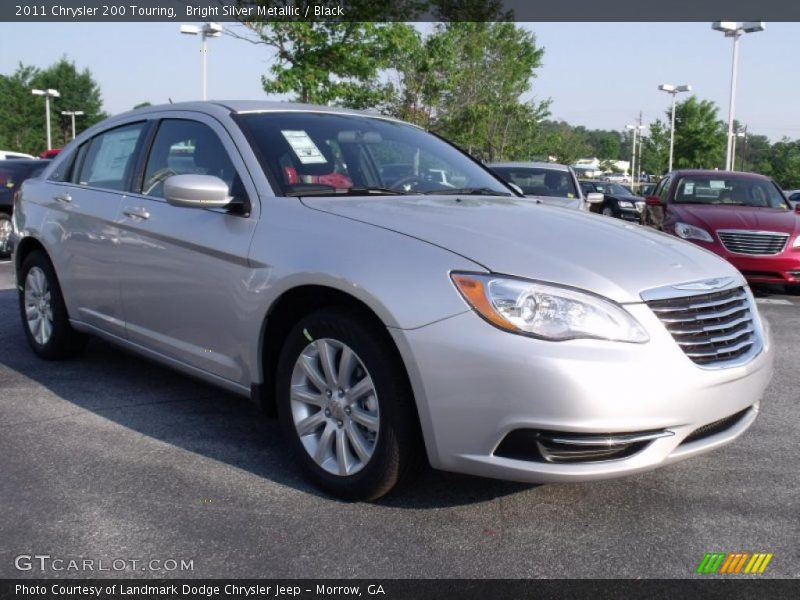 Bright Silver Metallic / Black 2011 Chrysler 200 Touring