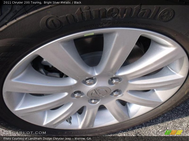 Bright Silver Metallic / Black 2011 Chrysler 200 Touring