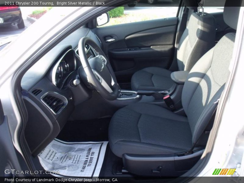 Bright Silver Metallic / Black 2011 Chrysler 200 Touring