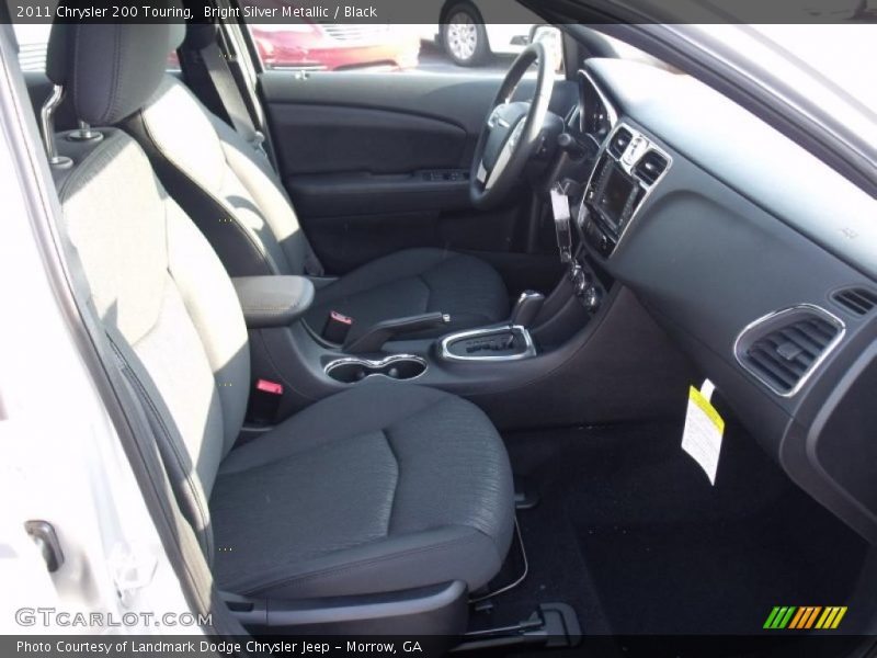 Bright Silver Metallic / Black 2011 Chrysler 200 Touring
