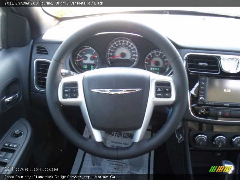 Bright Silver Metallic / Black 2011 Chrysler 200 Touring